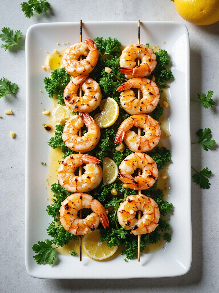 grilled shrimp with lemon marinade