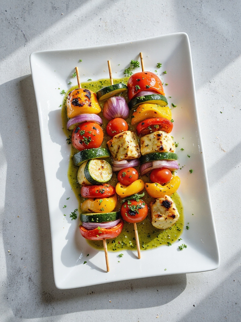 grilled vegetable skewers recipe