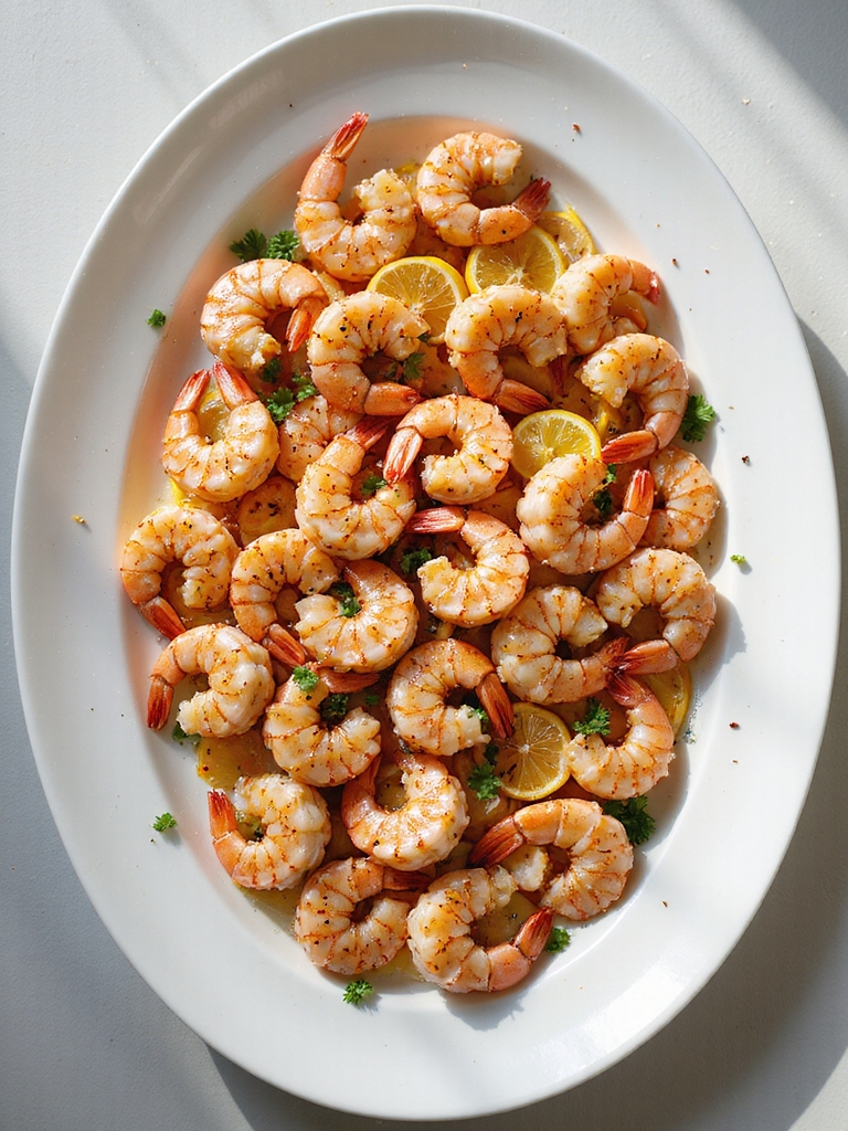 grilling shrimp with marinade