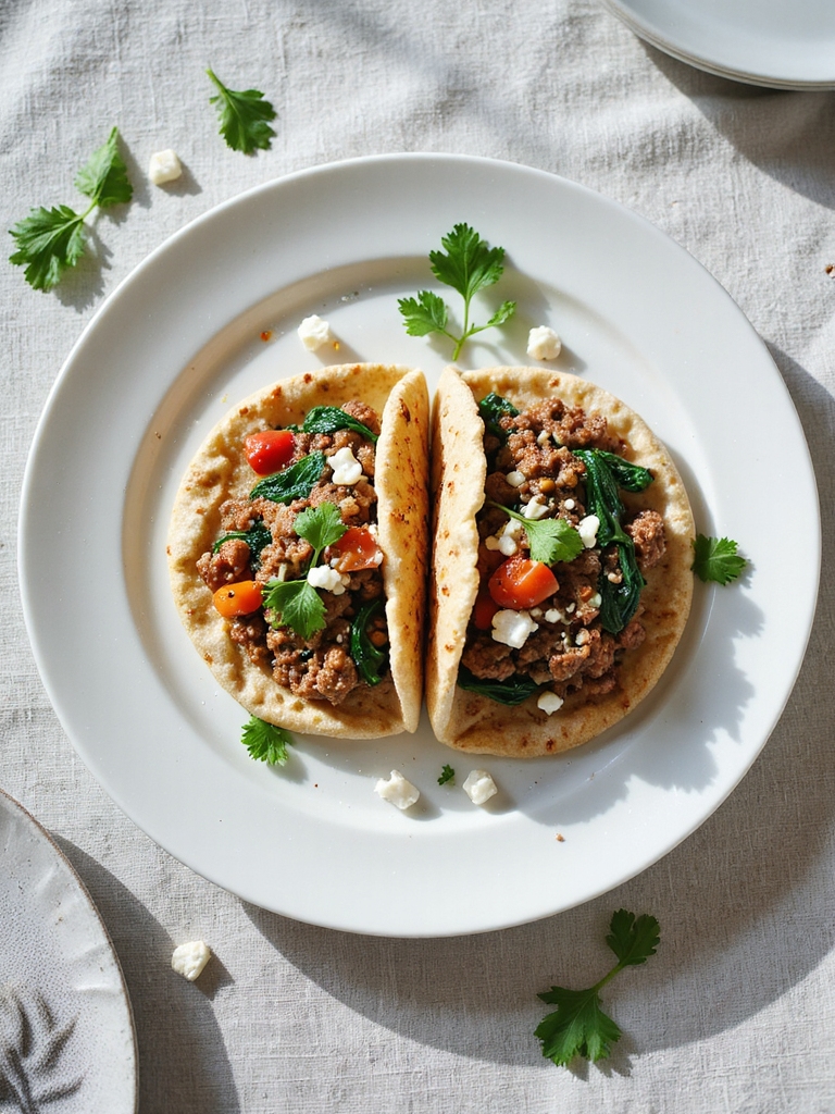 ground beef stuffed pitas