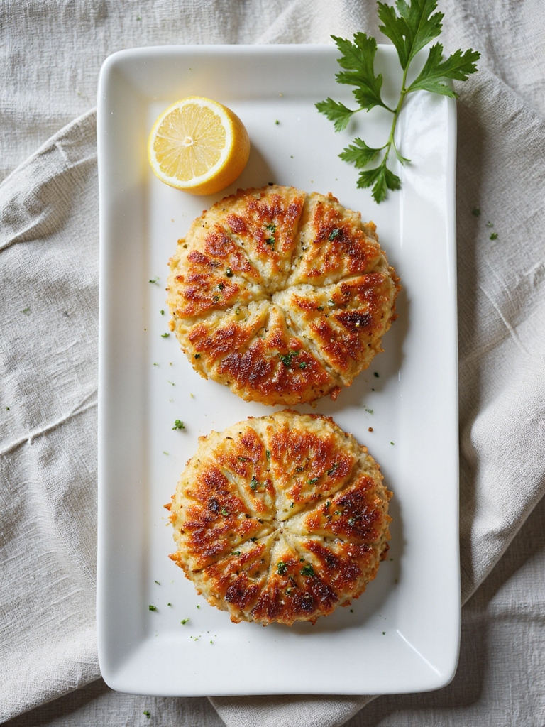 healthier crab cake baking