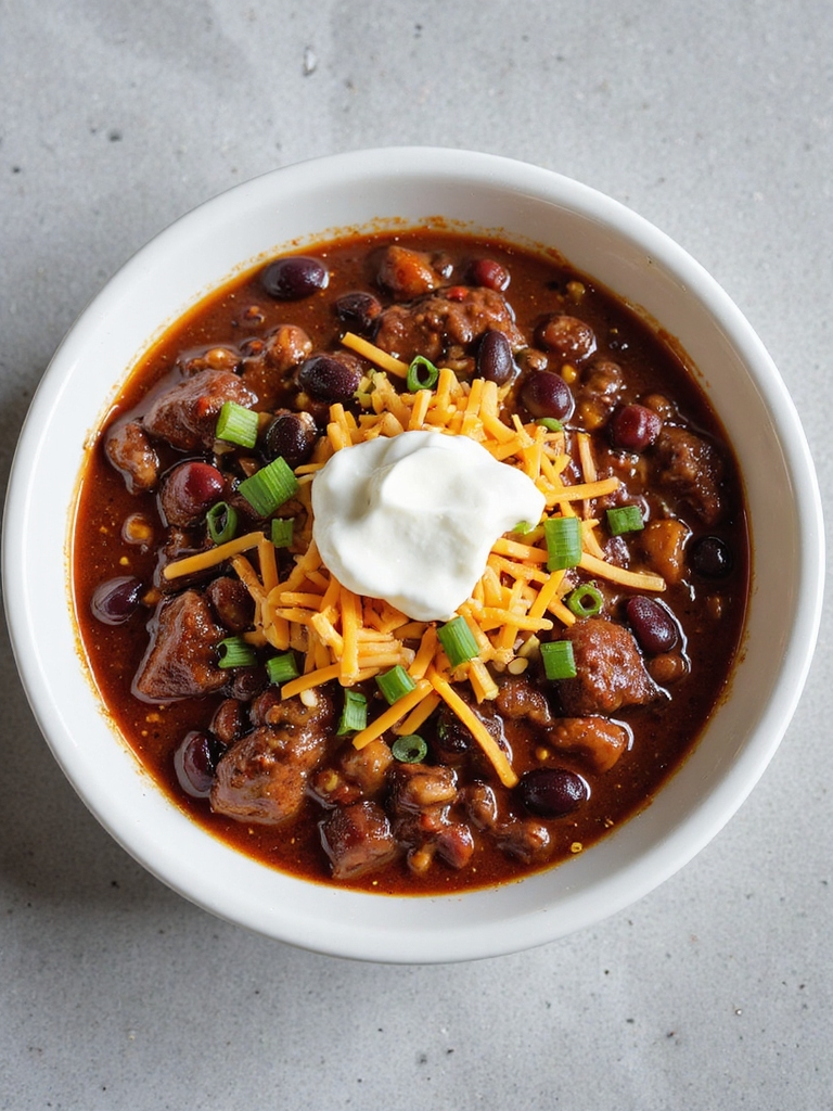 hearty bbq beef chili