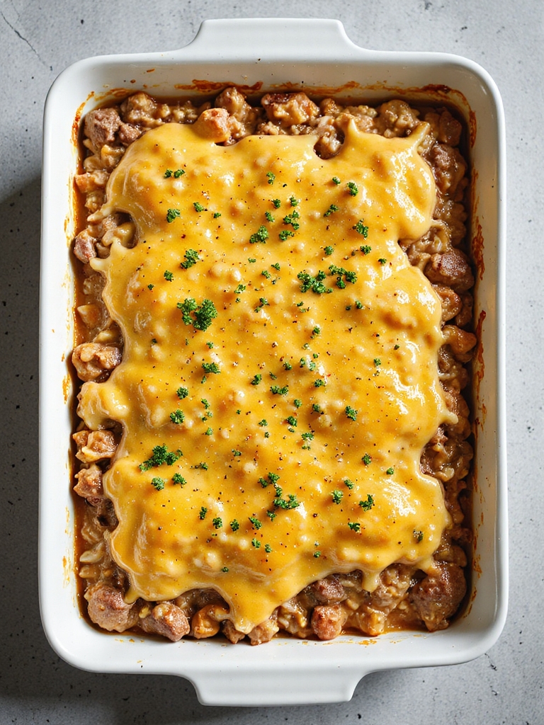 hearty beef and rice casserole