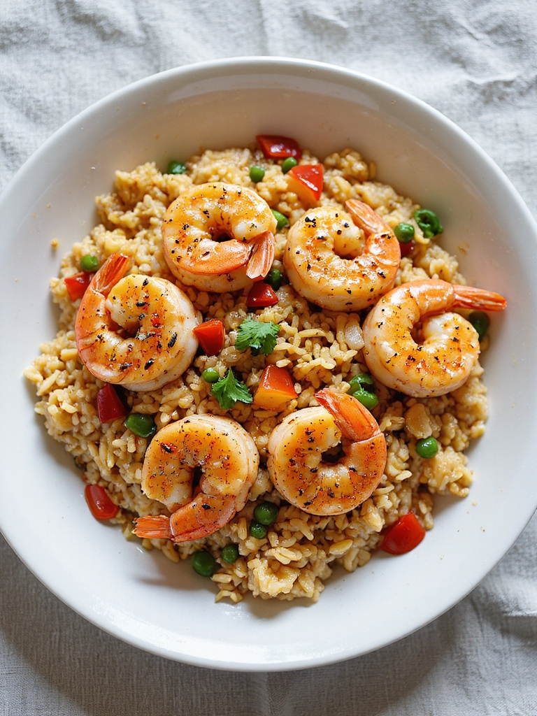 hearty cajun shrimp dish