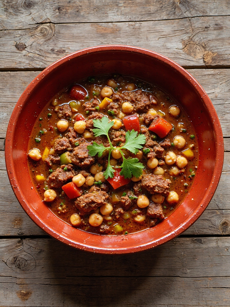 hearty chili with chickpeas