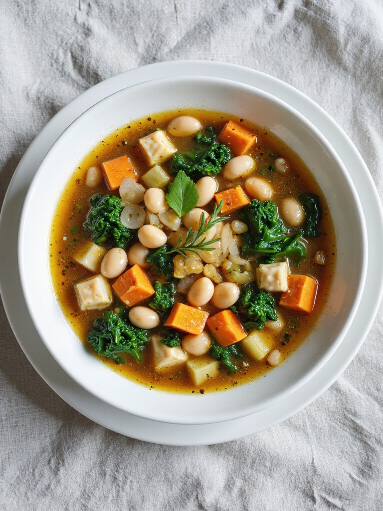 hearty kale bean soup