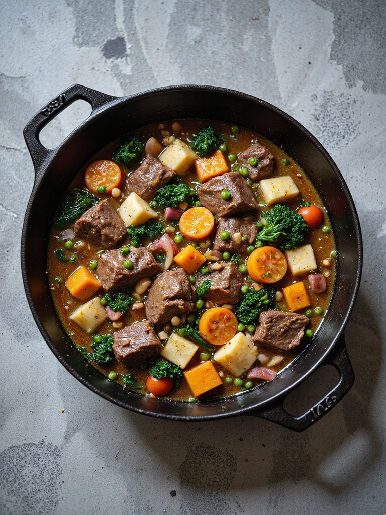 hearty rustic beef stew