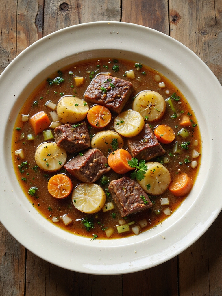 hearty steak potato soup