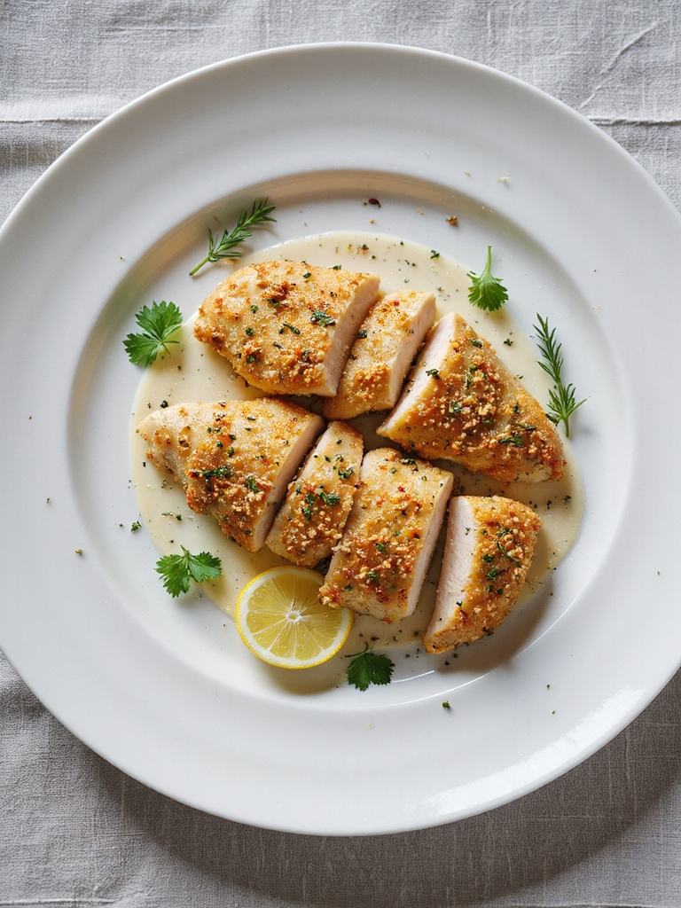 herb crusted air fryer chicken