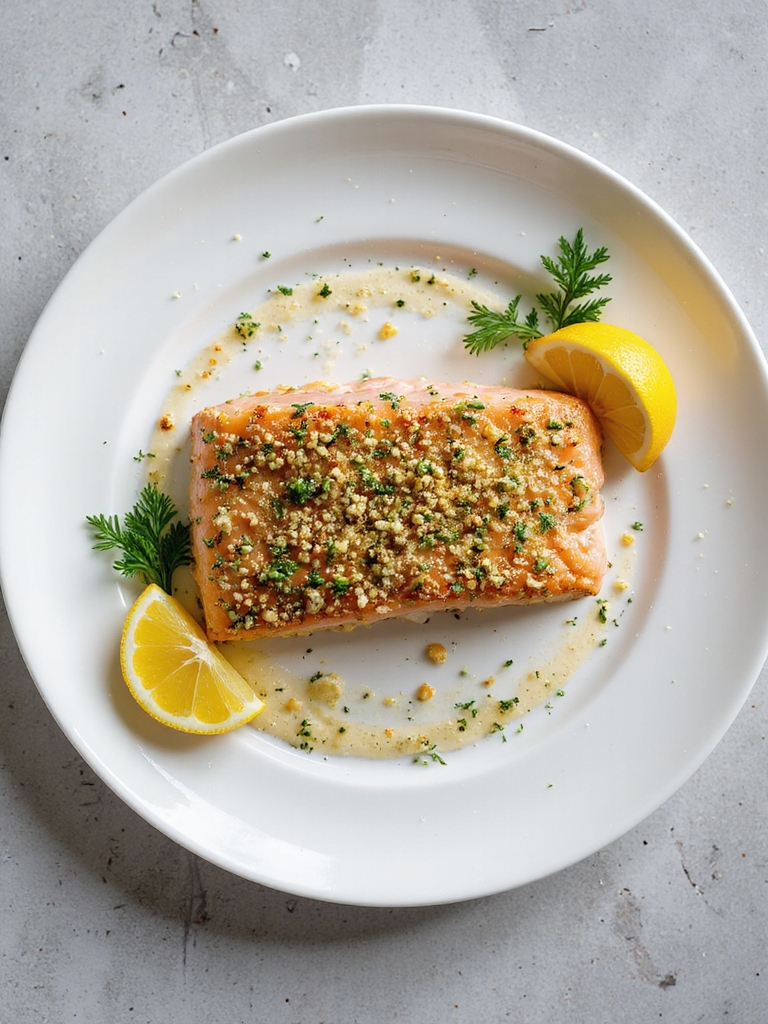 herb crusted salmon fillets