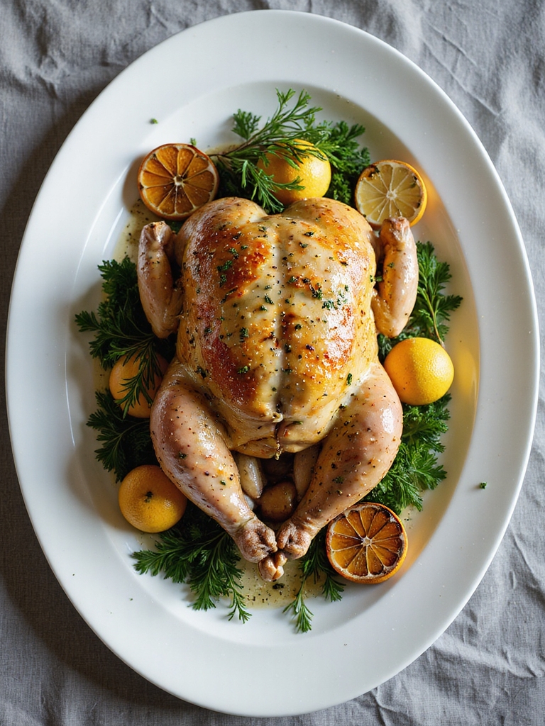 herb infused air fryer chicken