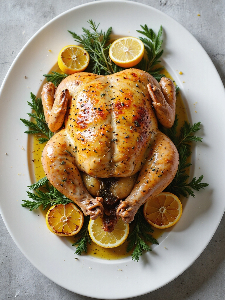 herb infused air fryer chicken