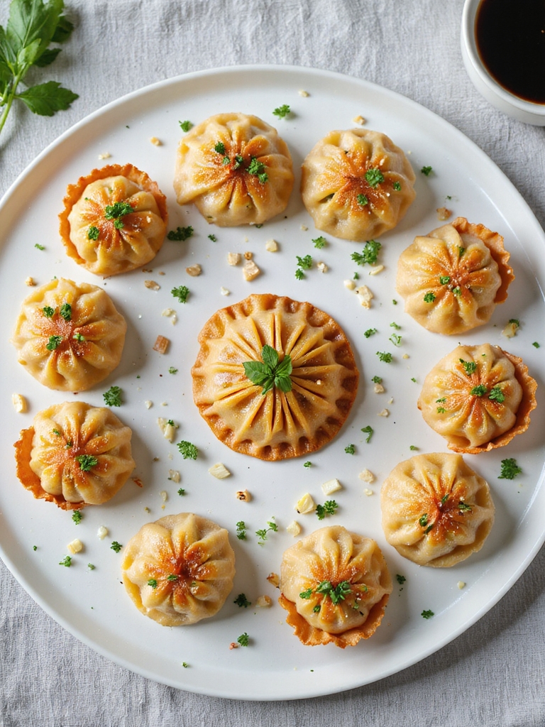 herb infused crispy crab rangoon