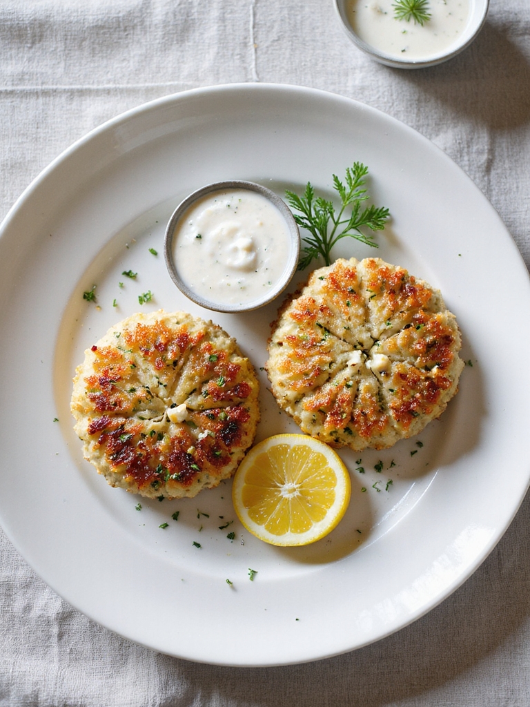 herb infused keto crab cakes