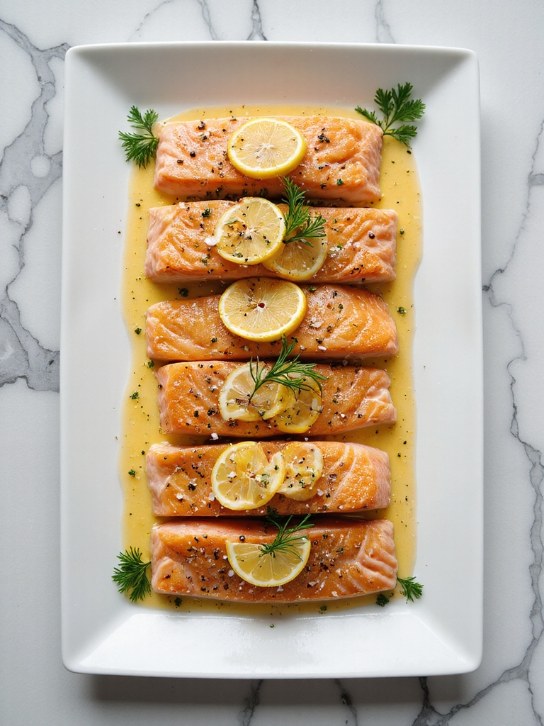 herbed garlic butter salmon