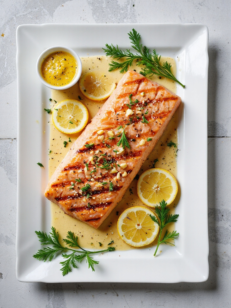 herbed garlic butter salmon