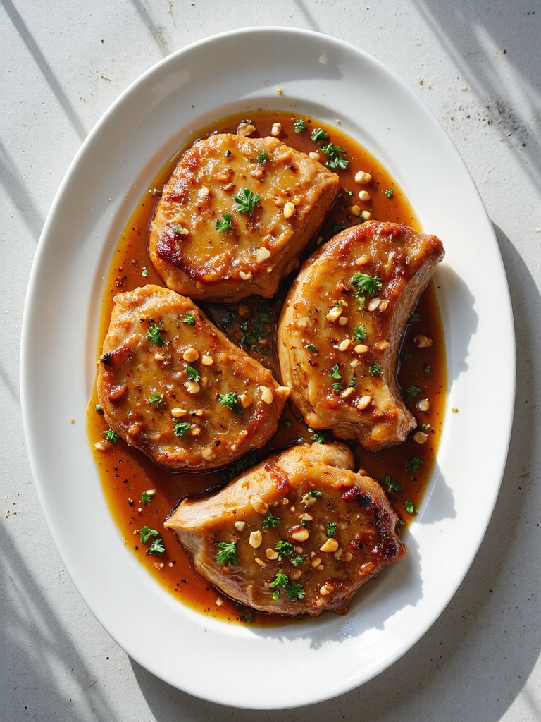 honey garlic pork chops