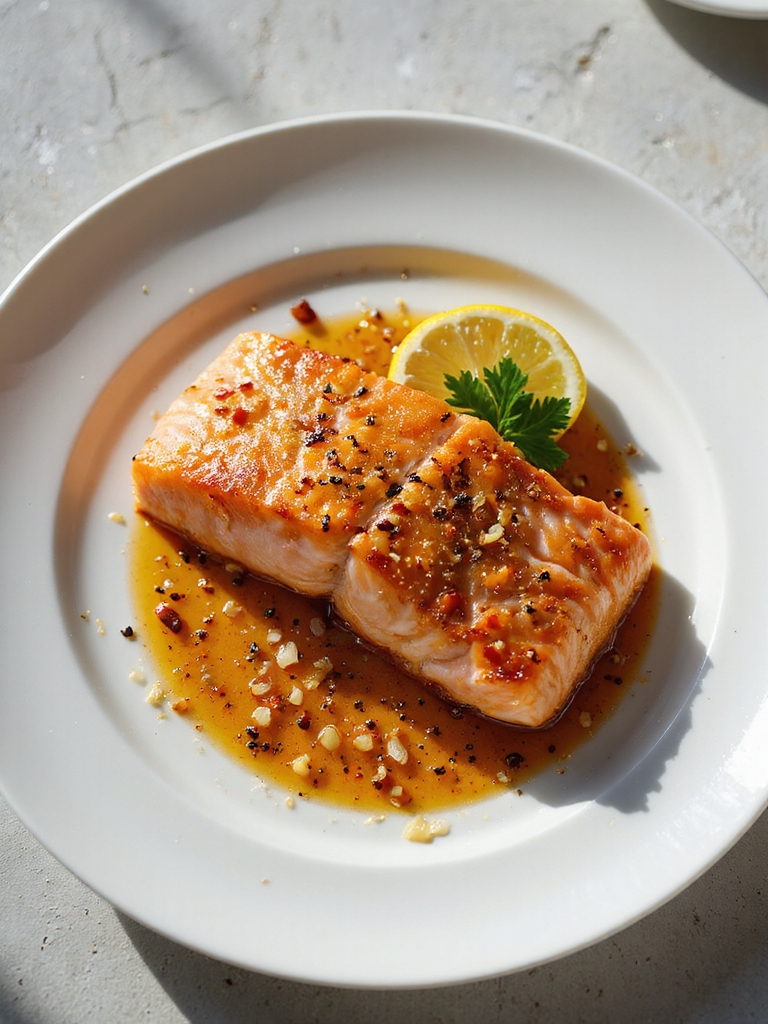 honey garlic salmon delight