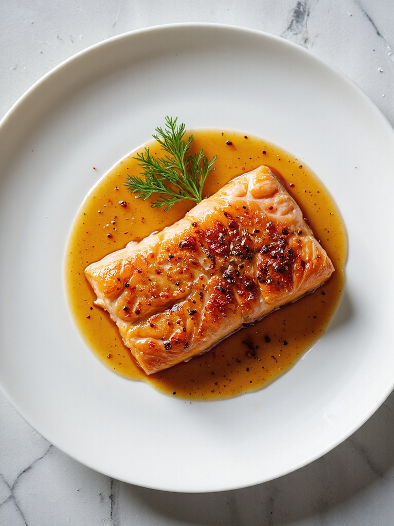 honey glazed air fryer salmon