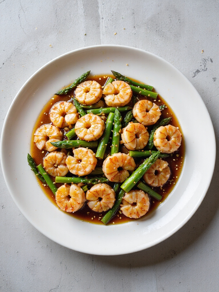 honey sesame shrimp dish