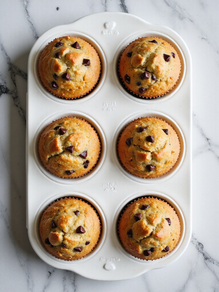 indulgent chocolate chip muffins