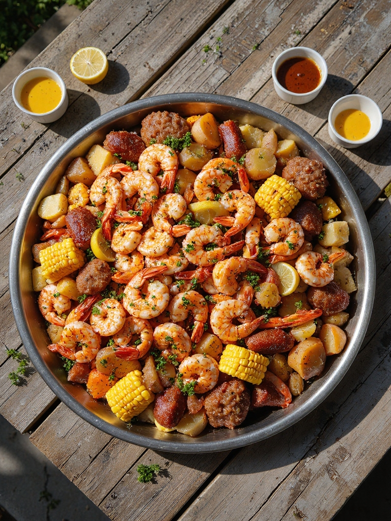 interactive shrimp boil gathering