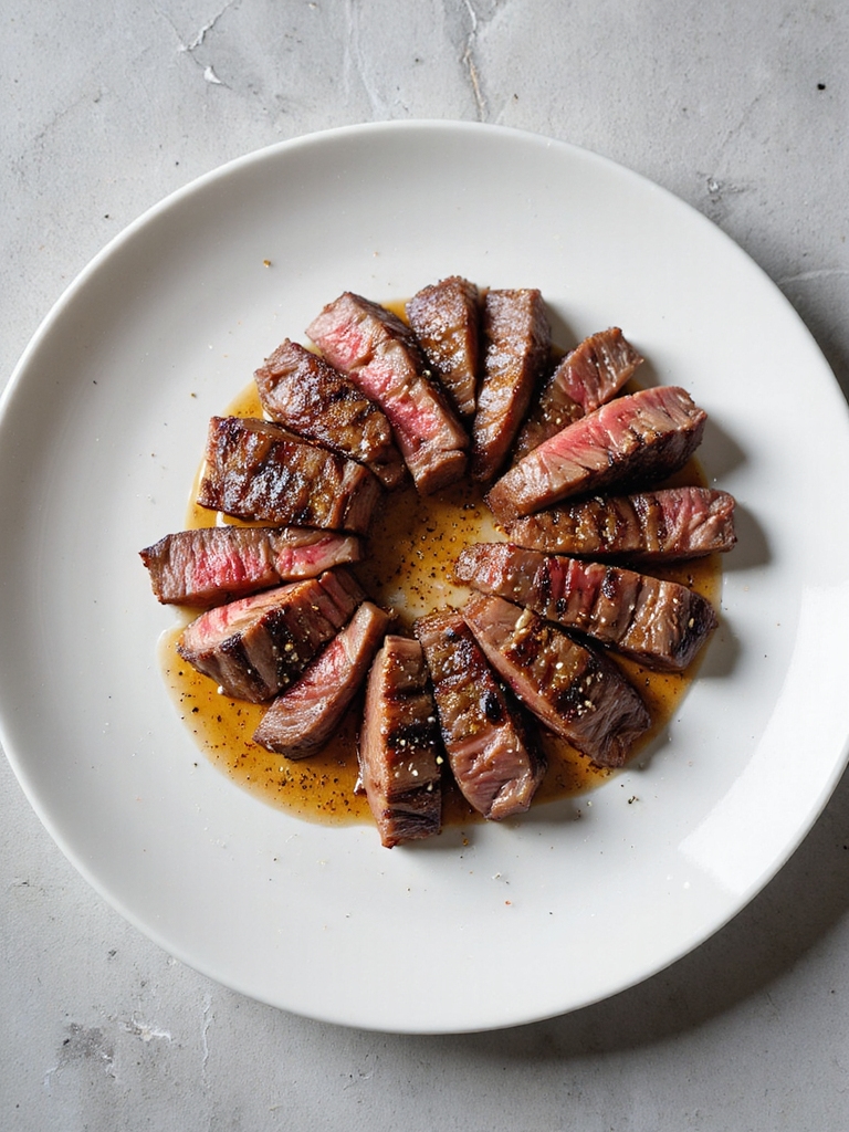 juicy skirt steak tips