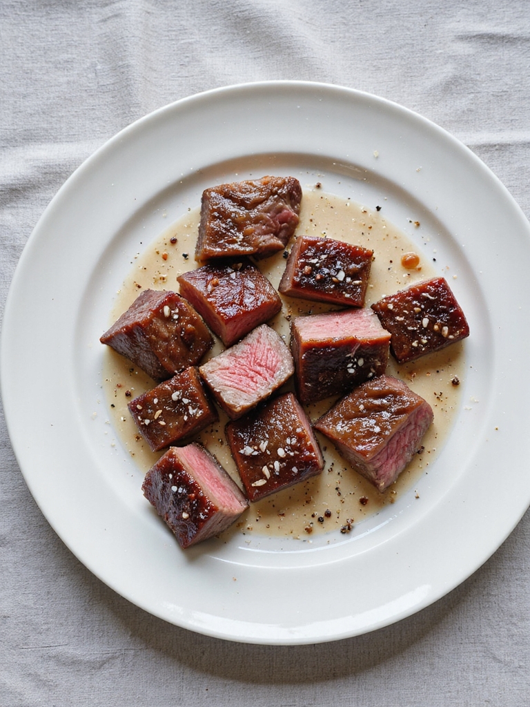juicy steak bite searing