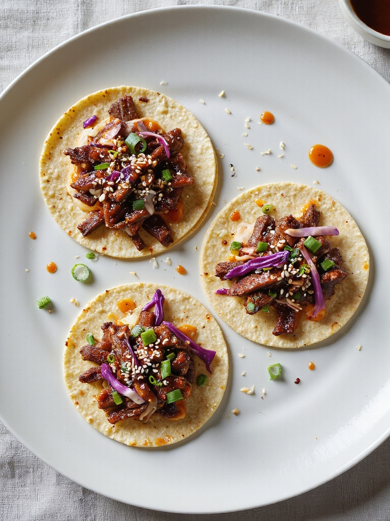 korean mexican flavor fusion tacos