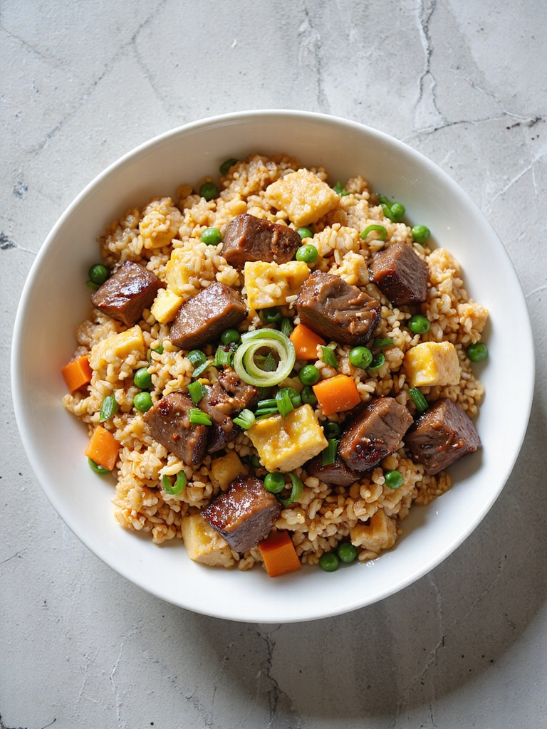 leftover steak fried rice