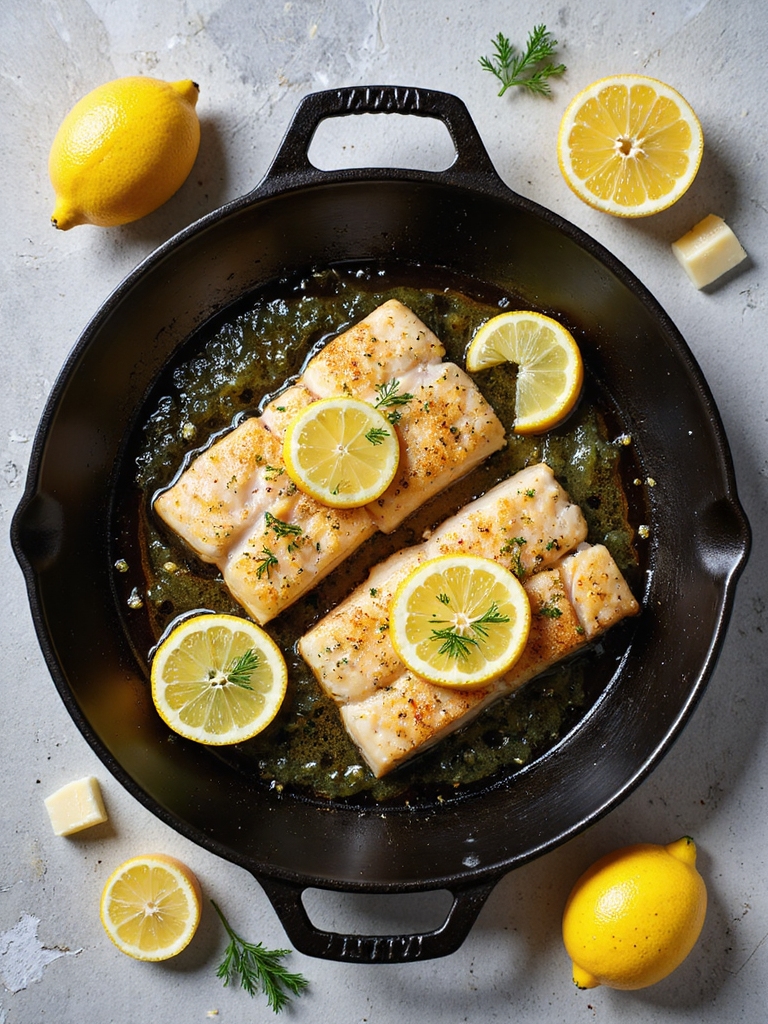 lemon butter white fish