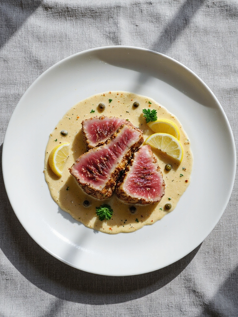 lemon caper tuna steak recipe