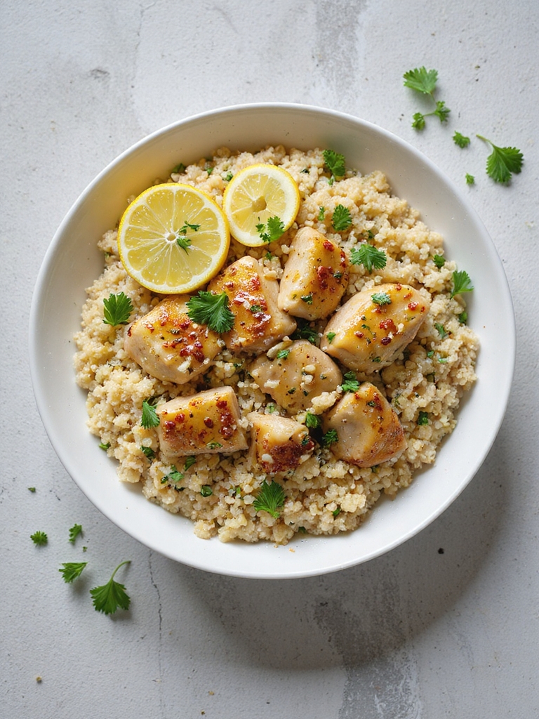 lemon garlic chicken quinoa