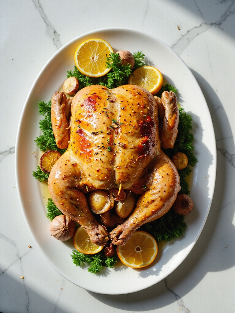 lemon garlic roasted chicken