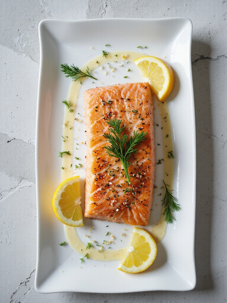 lemon herb air fryer salmon