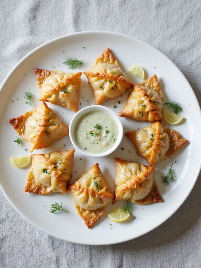 lemon herb crab bites