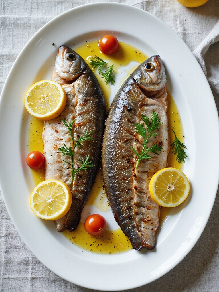lemon herb grilled mackerel