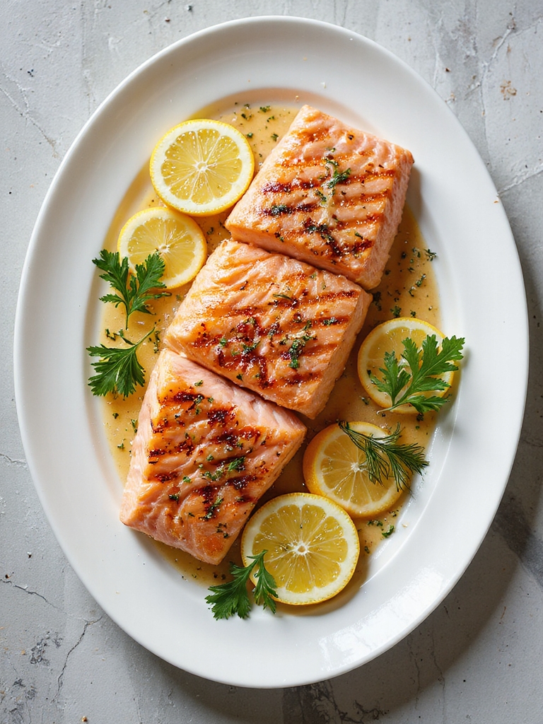 lemon herb grilled salmon