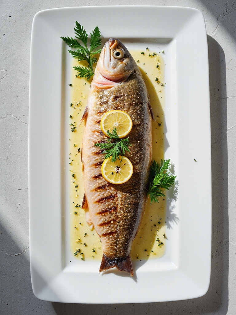 lemon herb grilled trout