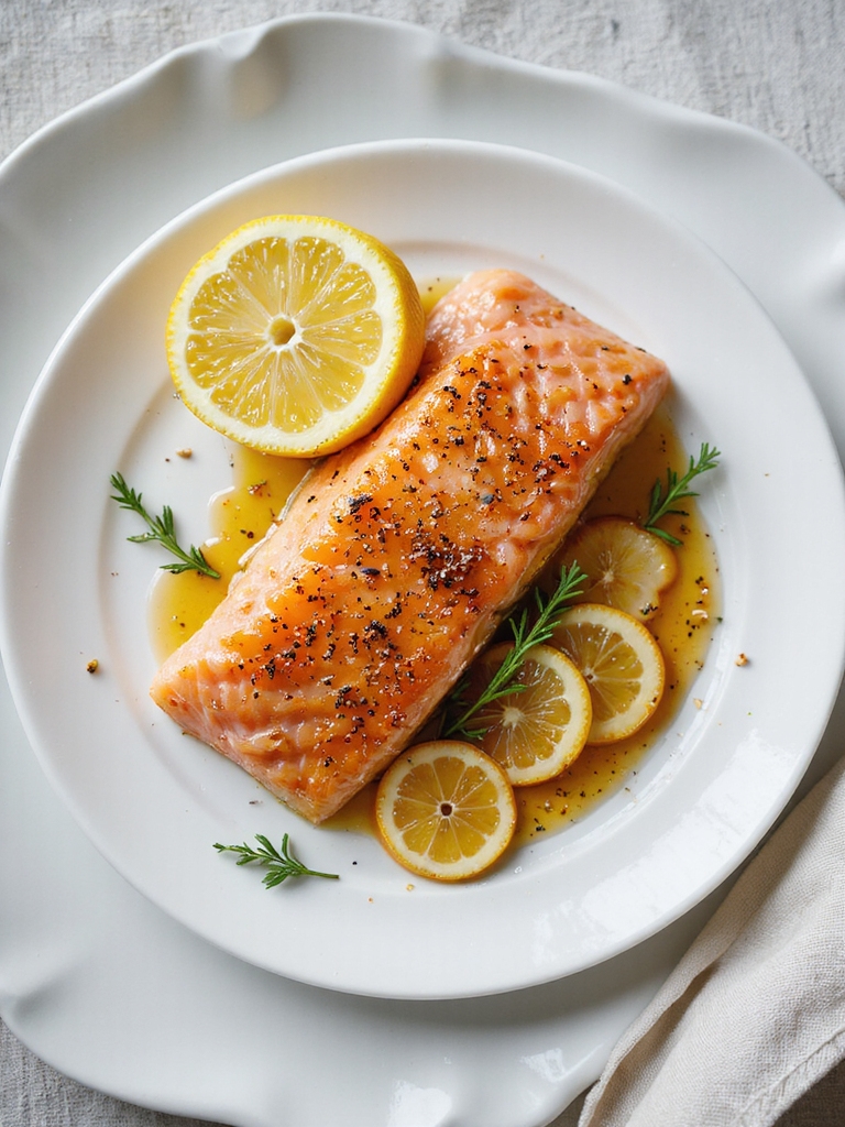 lemon honey glazed salmon