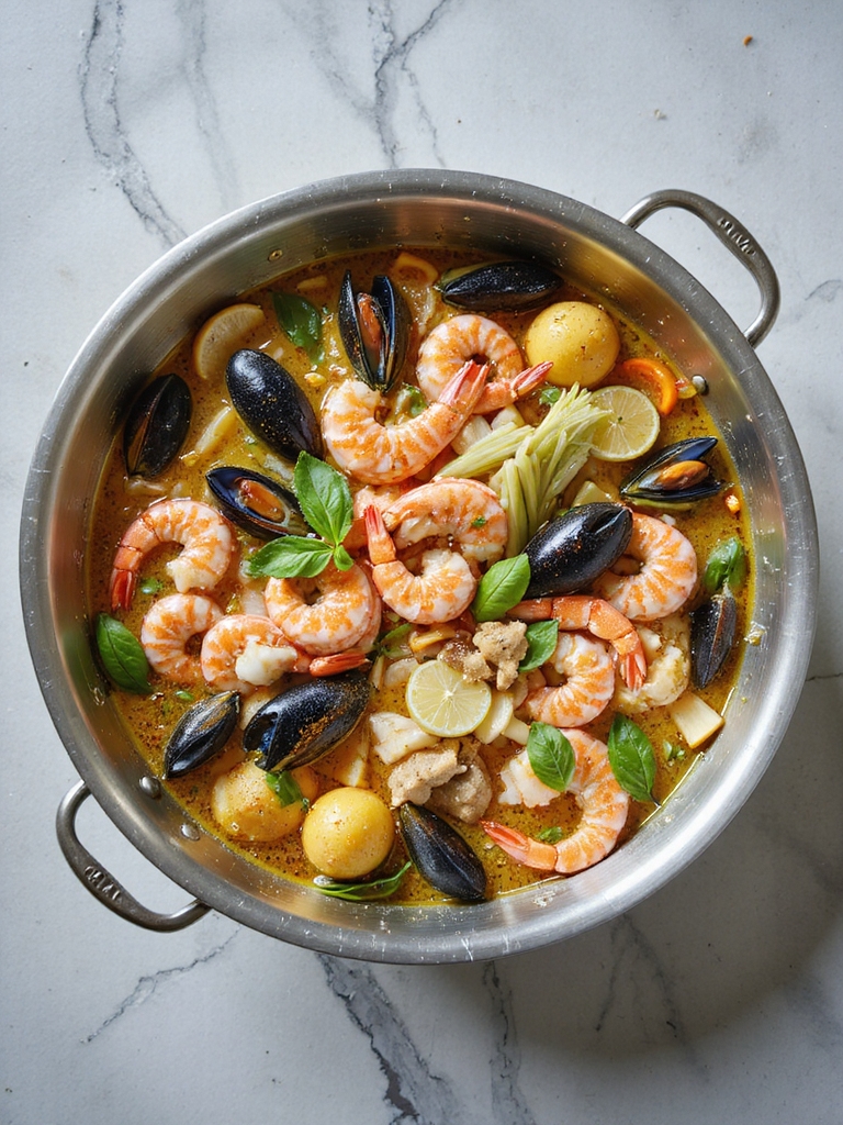 lemongrass infused seafood boil