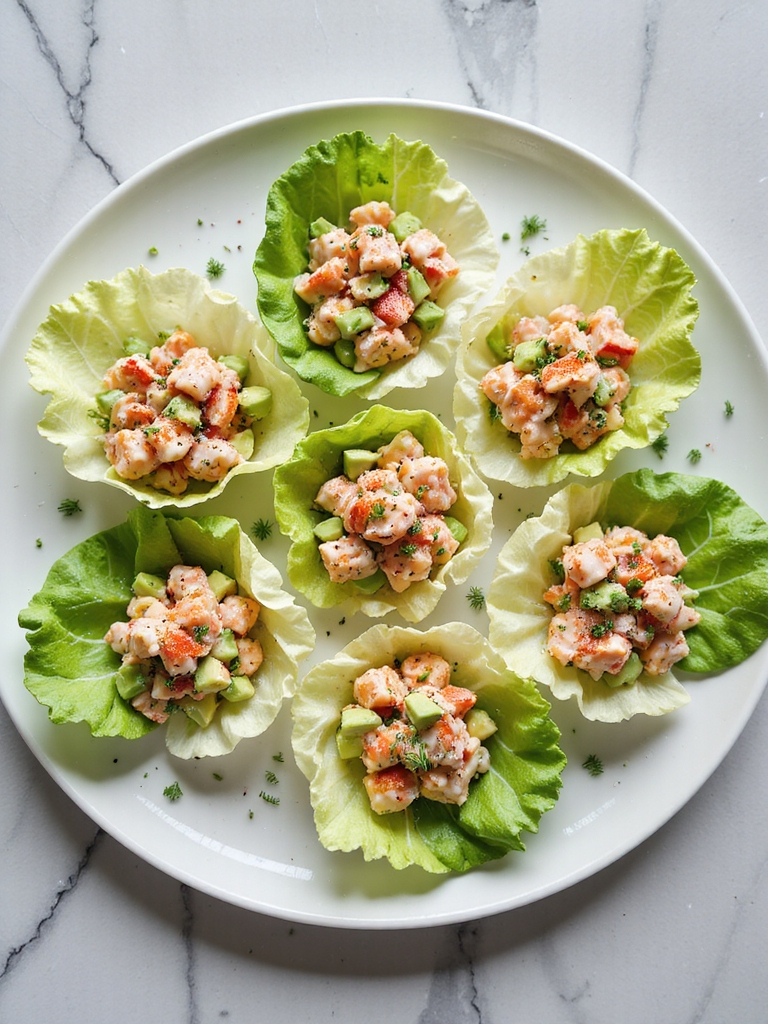 lobster avocado salad cups