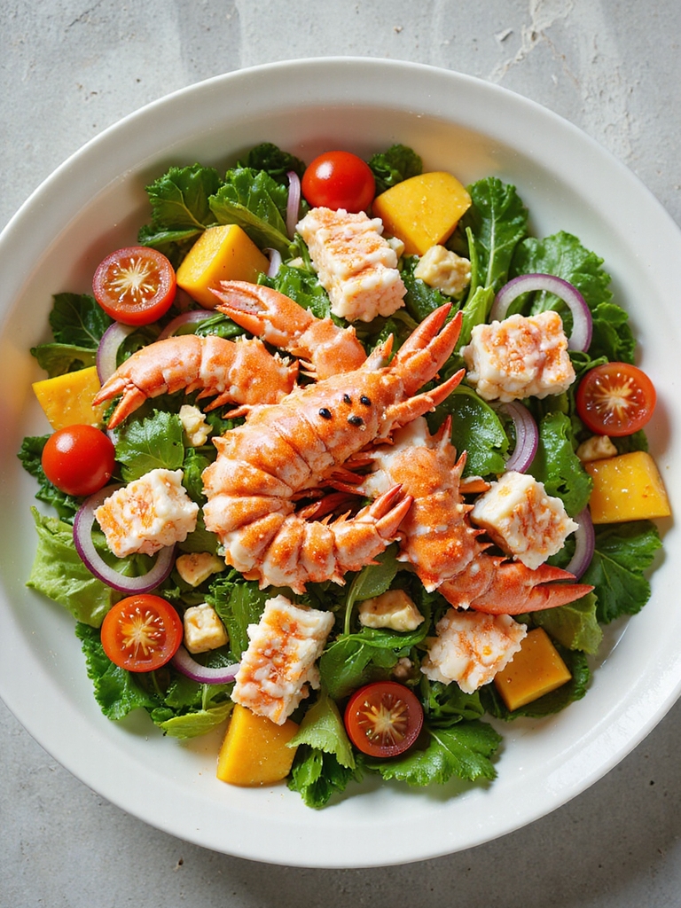 lobster mango salad delight