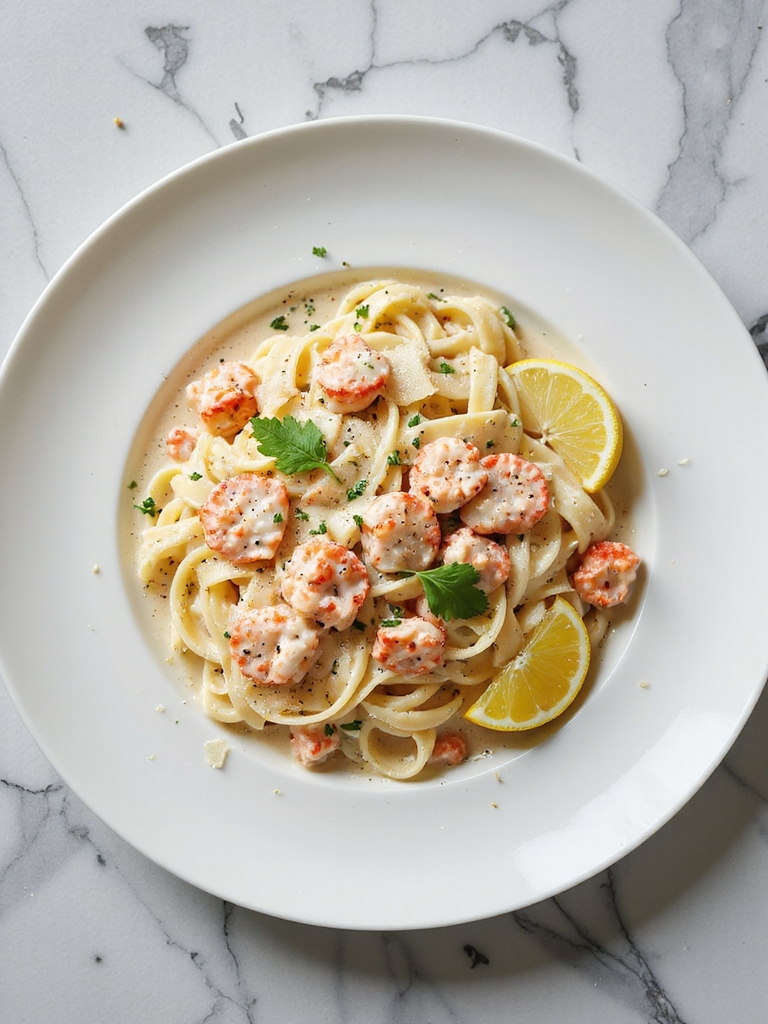 lobster pasta with creamy sauce