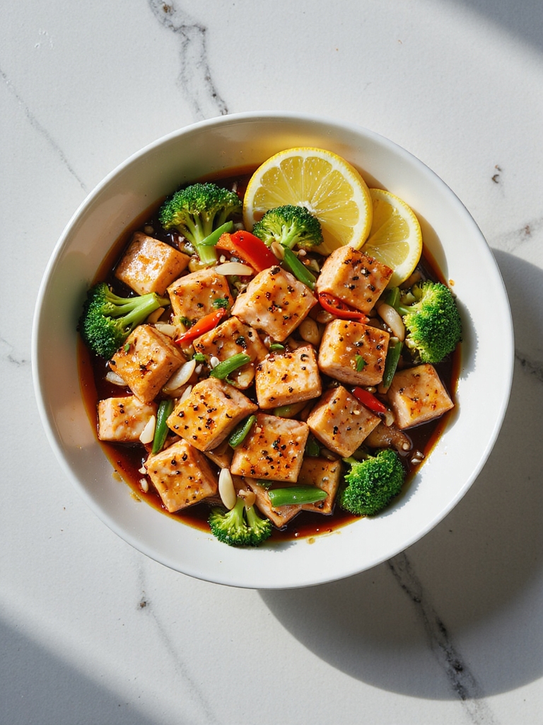 low sodium salmon stir fry