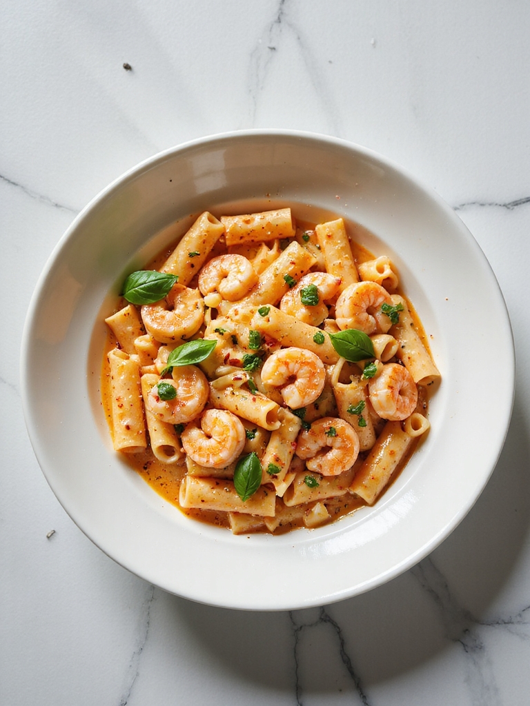 luxurious creamy pasta dish