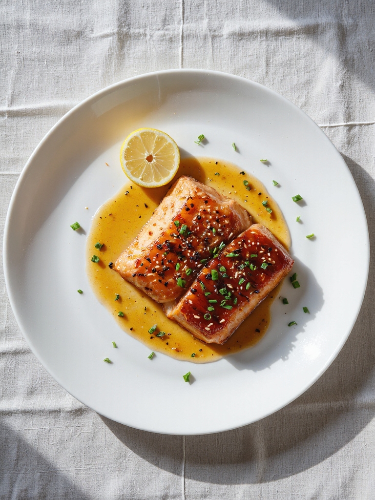 maple honey glazed salmon
