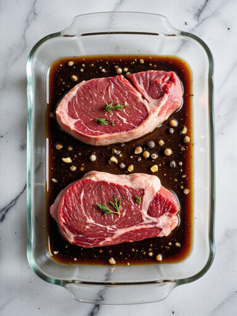 marinate for tender flavorful steaks