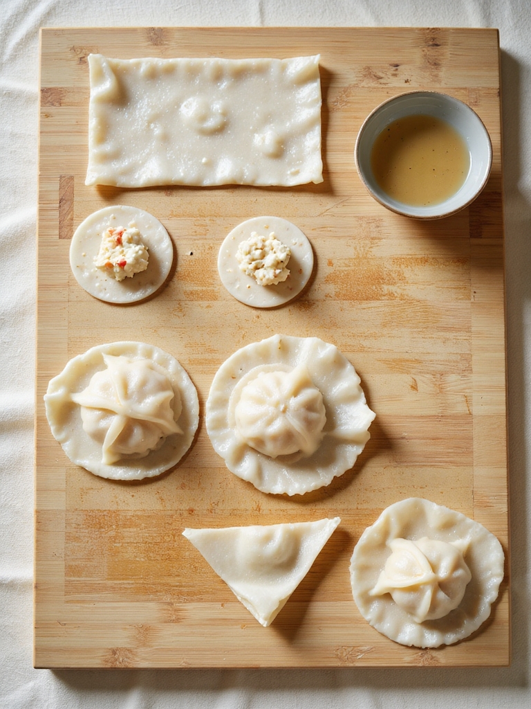 master wonton wrapping technique
