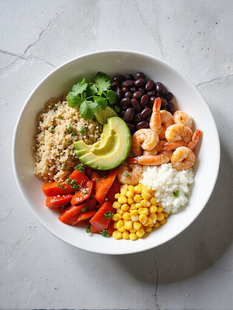 meal prep shrimp bowls efficiently